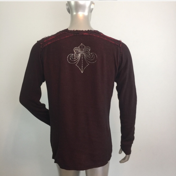 Affliction longsleeve reversible shirt Medium - Picture 3 of 6